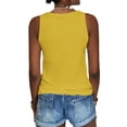 thumbnail image 3 of Langwyqu Summer Sleeveless Lace Stitching Women Tank Tops Cami Shirt, 3 of 5