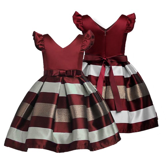 QUDDERR 3-10Y Girls Dresses Princess Dress Tulle Dress Bridesmaid Wedding Pageant Dresses Princess Birthday Party Dresses for Wedding