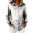 thumbnail image 6 of Endives Womens Button Down Shirts Long Sleeve Blouse Workout Wear Fashion Shirts Womens Top Spring Outfit, 6 of 6