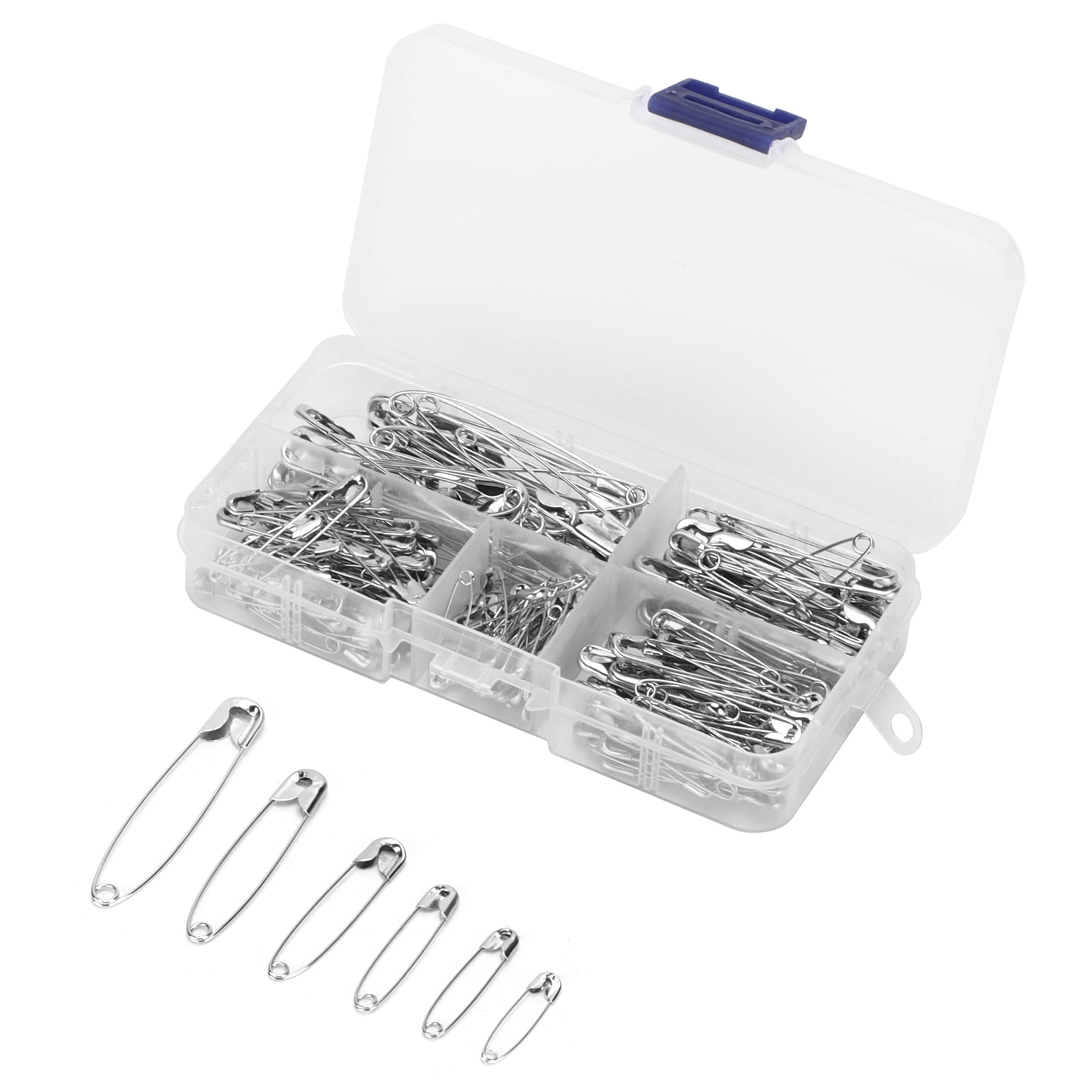 Pins, 6 Different Sizes RustResistant Stainless Steel Sewing Pins For