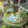 thumbnail image 4 of WRITWAA 1Pcs Resin Mini Fishing Boat Decor Mediterranean Style Multi Color 3.93X1.77X1.38In Nautical Table Decor, 4 of 8