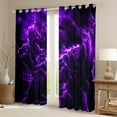 thumbnail image 2 of Erosebridal Cool Lightning Curtains and Drapes (38x45), Extreme Weather 30%-50% Blackout Curtains for Bedroom, Modern Abstract Geometric Curtains for Living Room, Window Drapes Room Decor, 2 of 6