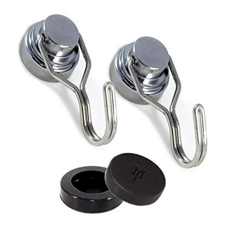 magnetic swivel hooks - scratch proof - heavy duty strong hook magnets - best for refrigerator, coat hook, bbq grill tools, kitchen utensils, cruise cabin, toolbox, whiteboard, locker, metal