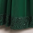 thumbnail image 6 of Zanarzt Girls Princess Dress Summer Cotton Tutu Dress for Girls Tulle Princess Birthday Party Prom Outfit Toddler Girls Ball Gown Dress Dark Green,12-13 Years, 6 of 9