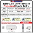 thumbnail image 2 of 7.9In Remote Motorized Electric Turntable Rotating Display Stand Spinning Rotating Platform 360 Photography Turntable lazy susan base giratoria para for Photography,Display(Load Range:40~100lbs), 2 of 8