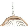 thumbnail image 3 of Outdoor Egg Swing Chair With Waterproof Cushion - New Design, , , Fits Patio, Balcony, Courtyard Red Cushions Handcrafted, All-weather, For Backyard, Garden Relaxation Time, 3 of 6