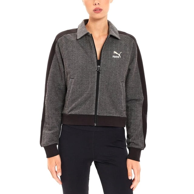 Chamarra Puma T7 Track para Mujer 626797-01 gris oscuro L