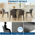 thumbnail image 5 of Dining Chair Set of 6,Modern Upholstered Kitchen Chairs with Ergonomic Back Support,265lbs Capacity Dining Room Chairs with Wood Legs for Kitchen Dining Room Restaurant, 5 of 8