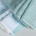 thumbnail image 5 of BNM Cotton 6 Piece Assorted Solid and Marble Towel Set, Teal, 5 of 9