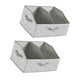 thumbnail image 4 of 2 contenedores de almacenamiento plegables, prácticos y duraderos, organizadores de armario divididos. Gris moteado, 4 of 9