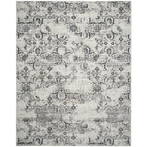 SAFAVIEH Artifact Emmeline Overdyed Area Rug, Charcoal/Cream, 6'7" x 9'2"