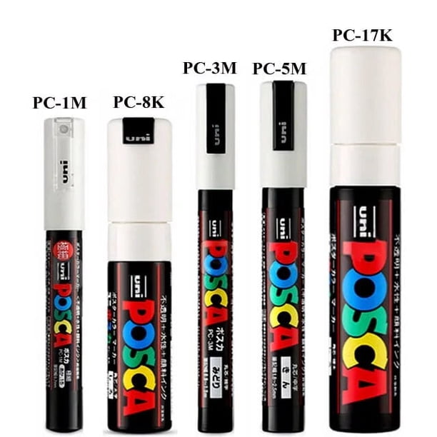 Posca Acrylic Paint Marker Pen, PC-5M/3M/1M/8K/17K 7/8/15/24/29/48 ...
