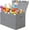 Gray, variant on Large Toy Box Chest with Lid, Collapsible Storage Organizer for Kids, Nursery, Playroom, 25x13x16 Inch Linen Gray