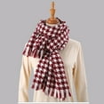 thumbnail image 4 of Prolriy Scarf for Women Winter Scarf for Womens Classic Tassel Plaid Scarf Warm Soft Chunky Large Blanket Wrap Shawl Scarves 1 Pack Thermal Scarf Shawl Scarf Purple, 4 of 5