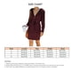 thumbnail image 5 of Vestido informal con capucha, sudadera con capucha de manga larga, vestido con capucha para mujer, vestido con cuello en V con capucha, durabilidad probada en el tiempo, 5 of 5