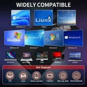 USB External CD DVD Drive for Laptop, USB 3.0 DVD Player Portable CD/DVD Burner, CD ROM External DVD Drive for Laptop Compatible with Laptop Desktop PC Windows 11/10/8/7 Linux Mac OS