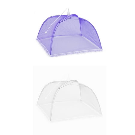 

〖TOTO〗Food Storage 2 Large Pop-Up Mesh Screen Protect Food Cover Tent Dome Net Umbrella Picnic