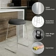 thumbnail image 5 of Hillsdale Furniture Southlake Backless Metal Counter Height Stool, Chrome with Black Vinyl, 5 of 12