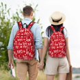 thumbnail image 4 of Saiise Hohoho Print Laptop Backpack - Adjustable Shoulder Straps, Water-Resistant, Large Capacity, Stylish Design, Unisex for School, Office, Travel-Medium, 4 of 5