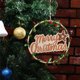 thumbnail image 4 of Letrero navideño con letras, decoración para árbol de Navidad, letrero colgante, Feliz Navidad, adecuado para decoración navideña, corona de madera, corona navideña, 4 of 6