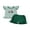 Green, variant on BemeyourBBs Toddler Baby Girls Summer Outfits Infant Baby Girl Clothes 1T 2T 3T 4T Tractor Embroidery Striped Fly Sleeves T Shirt Tops and Elastic Ruffles Shorts Set