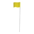 thumbnail image 1 of Marking Stake Flag, Yellow, 2.5 x 3.5 In. Flag, 21 In. Stake, 100-Pk. - 15084, 1 of 2