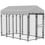PawHut 7.8' x 6' Outdoor Dog Kennel with Waterproof Canopy, Large Door