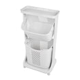 thumbnail image 2 of 50% Off Clear! Dirty Clothes Basket With Wheel Dirty Clothes Storage Basket Storage Bucket Laundry Basket Bathroom Rack, 2 of 9