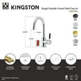 thumbnail image 4 of Fauceture LS8230DKL Kaiser Single-Handle Vessel Sink Faucet, Matte Black, 4 of 4