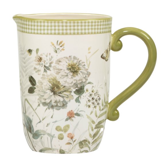 Certified International Green Fields 104 oz. Pitcher, Multicolor