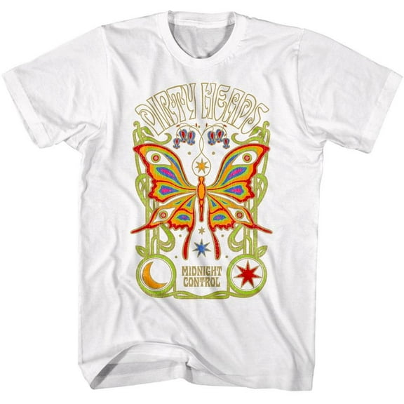 Dirty Heads - Butterfly - American Classics - Solid White Adult Short Sleeve T-Shirt