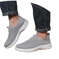 thumbnail image 3 of Mens Walking Shoes Lightweight Breathe Mesh Running Shoes Slip On Fashion Tennis Sneakers Comfort Gym Workout Zapatos de Hombre, 3 of 9