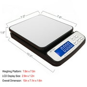 CCWeigh Digital Postal Scale, Stainless Steel Platform Scale for Shipping Package With 110 lbs Capacity and 0.1 Ounce Readibility