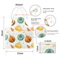 thumbnail image 7 of Fall Leaves Pumpkin Apron-Garden Aprons for Women with Pockets-Cotton Linen Waterproof Kitchen Cooking Gardening Aprons Adjustable for Kitchen,Cooking,BBQ and Salon 33"x27", 7 of 7