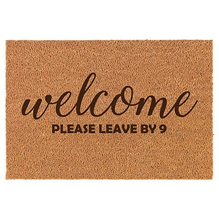 Coir Door Mat Doormat Funny Welcome Please Leave By 9