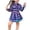 Purple, variant on Cute Outfits For Girls Clothes Dress Fashion Dress New Plaid Pleated Skirt Sets For Photography Birthday Party