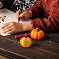 thumbnail image 5 of 1 Pc Artificial Pumpkins Fall Decorations, Fake Pumpkins for Crafts, Table Centerpiece Indoor Mantel, Thanksgiving Harvest Autumn Decor, 1.96 x 1.37 Inch, 5 of 7