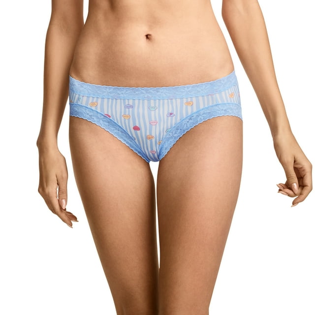 Jockey Bikini en Microfibre à Dentelle Extensible Douce pour Femmes