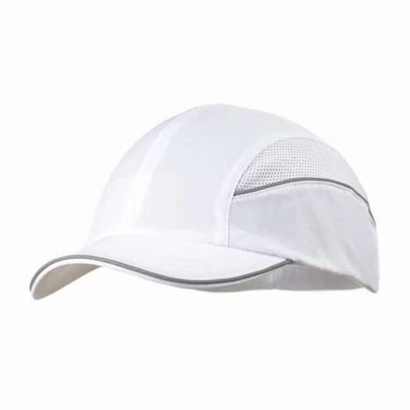 Surflex Bump Cap,Baseball,Hook-and-Loop,White SCARAP1WHT