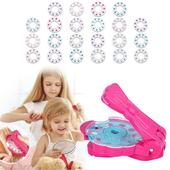Ensemble Tamponneur de Gemmes pour Cheveux 1 Pce, Trousse de Départ Diamant, Bijoux pour Cheveux Bling pour Jouets de Filles, Outil de Coiffage pour Cheveux Bling avec Diamants Brillants Réutilisables, Jouets Cadeaux d'Anniversaire pour Filles