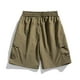 thumbnail image 4 of pstuiky Pantalones cortos para hombre, Pantalones cortos deportivos informales de moda para hombre, transpirables, con bolsillos laterales y cintura baja Pantalones cortos de baloncesto, 4 of 4