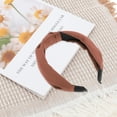 thumbnail image 6 of Unique Bargains 1 Pc Vintage Satin Headbands for Women Coffee Color, 6 of 6