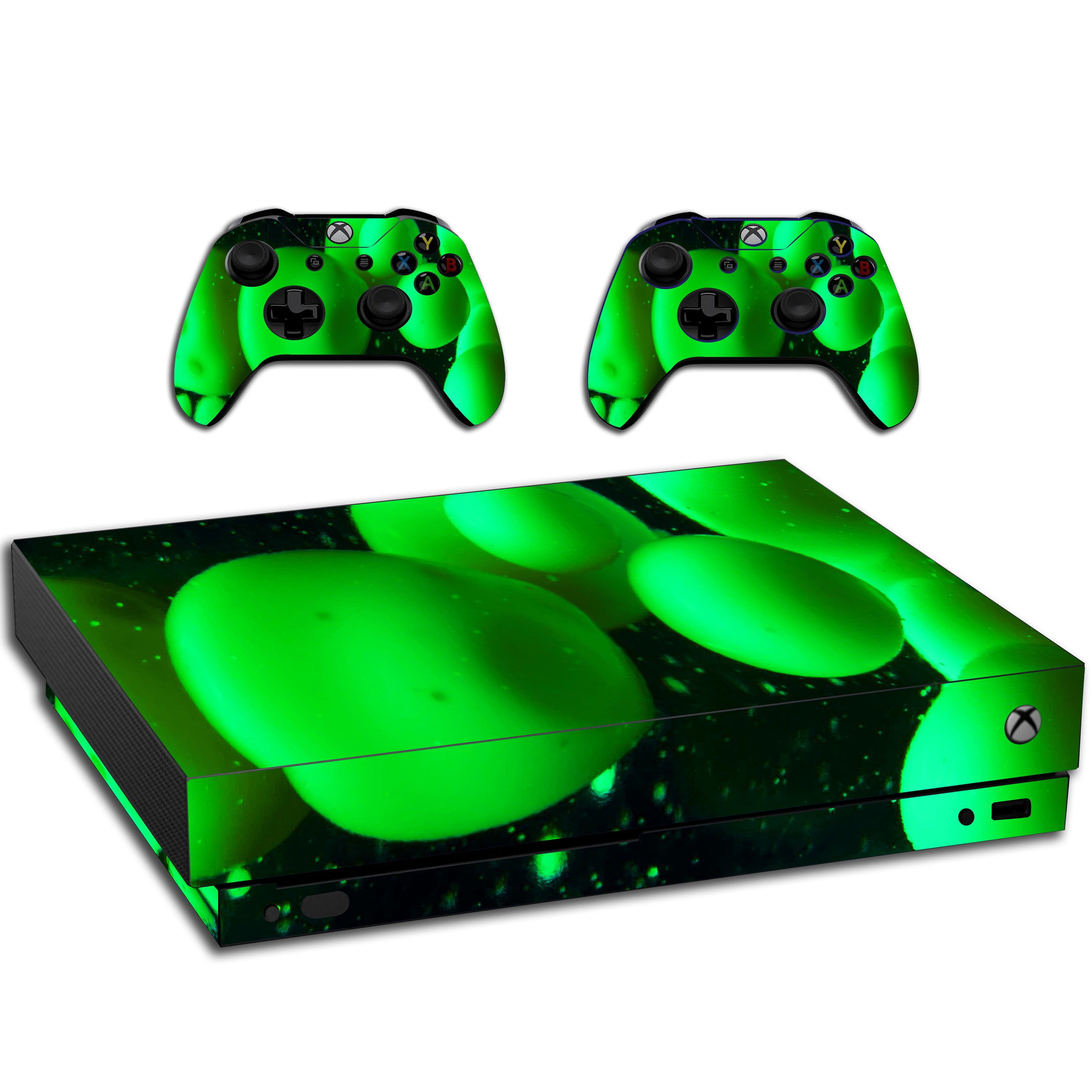 VWAQ Xbox One X Green Skin Lava Lamp Vinyl Wrap Decal Cover Sticker Skins XXGC10