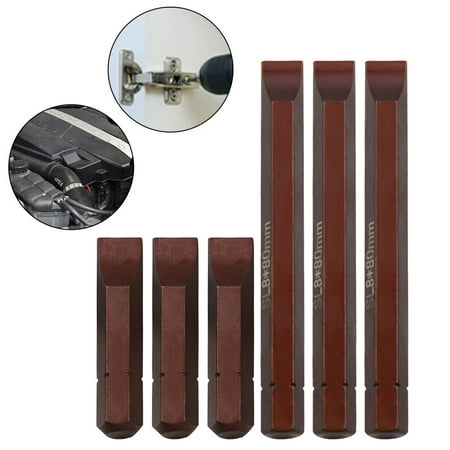

6pcs 40-80mm 8mm Hex Shank Impact Screwdriver Bits Magnetic Slotted Screwdriver