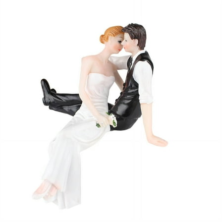 ACDANC Wedding Cake Topper - Creative Bride & Groom Figurines Ornaments, Style2