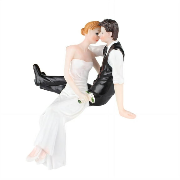 ACDANC Wedding Cake Topper - Bride & Groom Resin Figurines Wedding Decorations, Style1