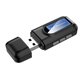 thumbnail image 1 of EeaseMX Receptor y transmisor inalámbrico con pantalla LCD, conector auxiliar de 3,5 mm, adaptador de audio USB para coche, PC y TV (negro), 1 of 7