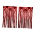 thumbnail image 5 of S SERENABLE 2Pcs Foil Fringe Curtains Foil Curtain Backdrop Party Decorations Photo Background Backdrop for Anniversary Birthday Carnival Red, 5 of 8
