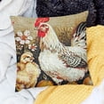 thumbnail image 2 of SHANXI Black Black Buffalo Plaids Style Country Throw Pillow Covers Farm Fresh Eggs Poultry Pillow Case Decorative 18x18in, 2 of 5