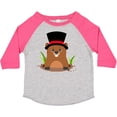 thumbnail image 3 of Inktastic Groundhog Day with Groundhog in Top Hat Boys or Girls Toddler T-Shirt, 3 of 5